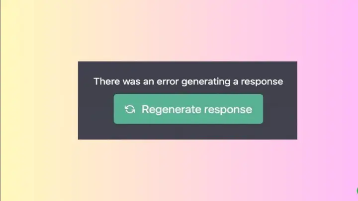 There Was An Error Generating a Response ChatGPT